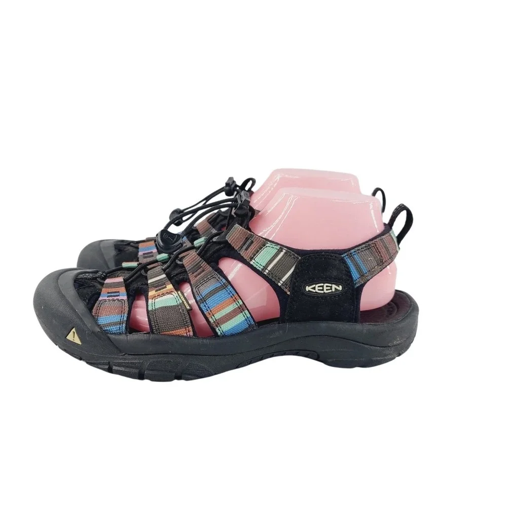 Keen, Open Toe Sport Sandals / Hiking Sandals, Men's, Size 10.5 Black Multicolor